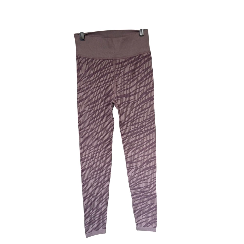 Calvin Klein Performance Womens Zebra Print Ribbed Leggings Size S P‎